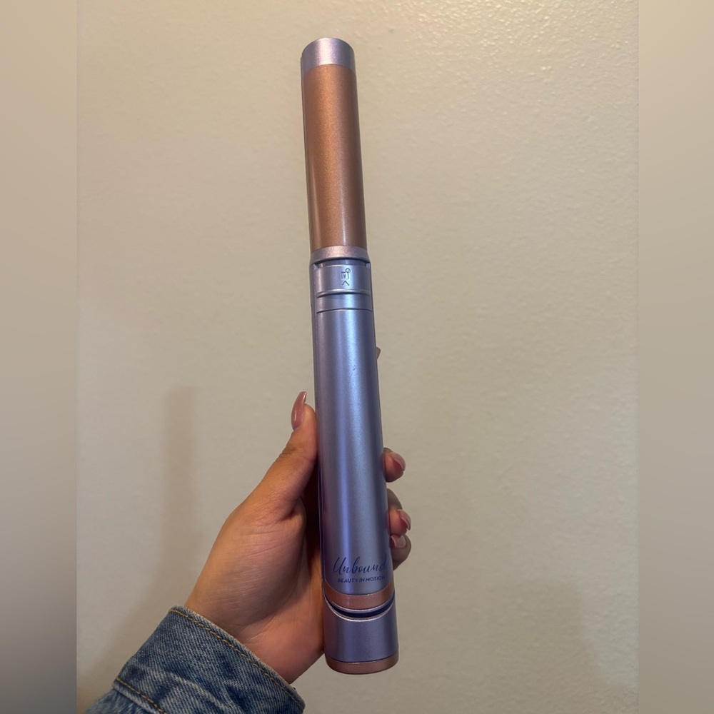 Unbound byCONAIR Cordless Rose Gold & Lavender 2in1 Hair Curler and Straightener